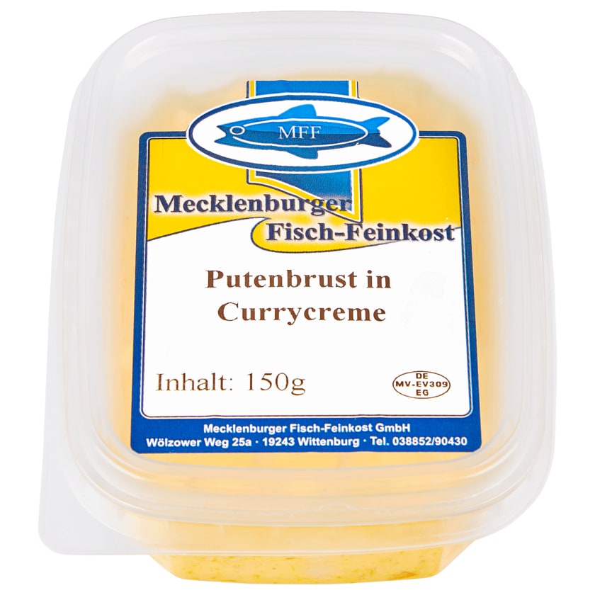 Mecklenburger Fisch-Feinkost Putenbrust in Currycreme 150g